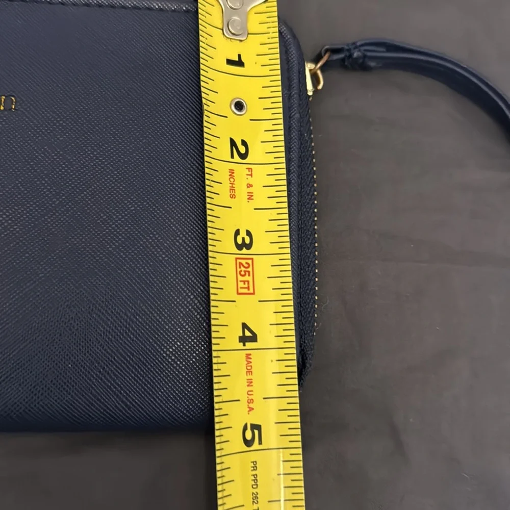 Simply Southern navy clutch With Numerous‎ Pockets Card Holder Slots Zip Pocket